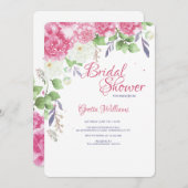 Einladung von Pink Peonies (Vorne/Hinten)