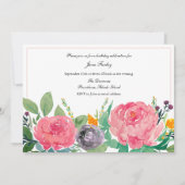 Einladung von Pink Peonies (Vorderseite)