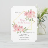 Einladung von Pink Peonies (Stehend Vorderseite)