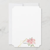 Einladung von Pink Peonies (Rückseite)