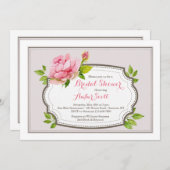 Einladung von Pink Peony (Vorne/Hinten)