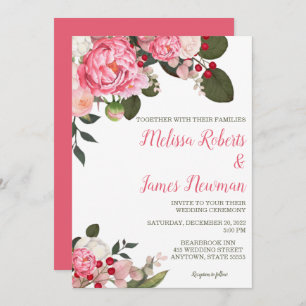 Einladung von Pink Peony Wedding