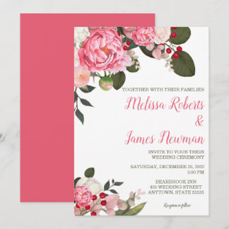 Einladung von Pink Peony Wedding