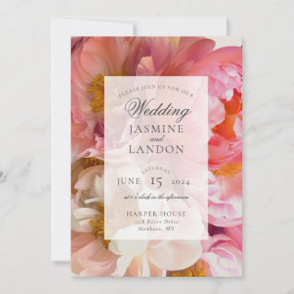 Einladung von Pink Peony Wedding