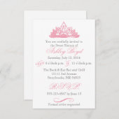 Einladung von Pink Princess 16 . Geburtstag (Vorne/Hinten)