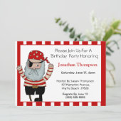 Einladung von Pirate Birthday (Stehend Vorderseite)