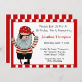 Einladung von Pirate Birthday (Vorne/Hinten)