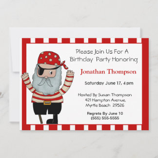 Einladung von Pirate Birthday