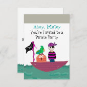 Einladung von Pirate Birthday (Vorne/Hinten)