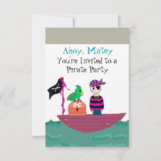 Einladung von Pirate Birthday