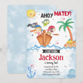 Einladung von Pirate Birthday (Vorne/Hinten)