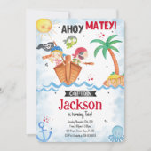 Einladung von Pirate Birthday (Vorderseite)