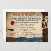 Einladung von Piraten zum Geburtstag (Vorne/Hinten)