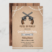 Einladung von Pistolen oder Perlen (Vorne/Hinten)