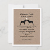 Einladung von Pit Bulls Hochzeit (Vorderseite)