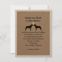 Einladung von Pit Bulls Hochzeit