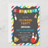 Einladung von Pizza Bowling (Vorderseite)