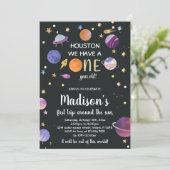 Einladung von Planeten zum Geburtstag (Stehend Vorderseite)