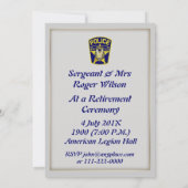 Einladung von Polizeibeamten zur Einberufung des R (Rückseite)