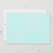 Einladung von Polka Dot Hochzeit (Rückseite)