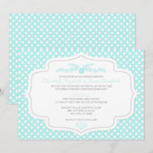 Einladung von Polka Dot Hochzeit (Vorne/Hinten)