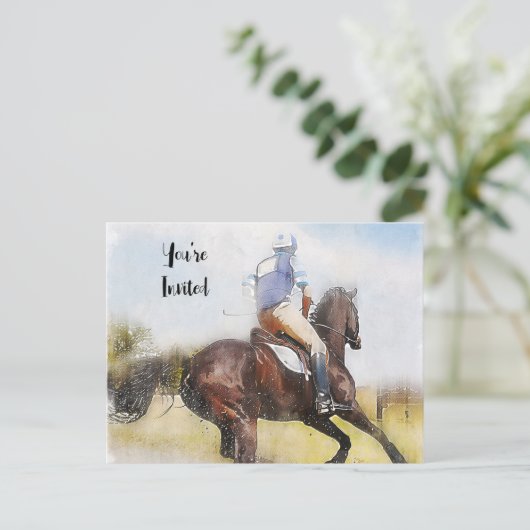 EINLADUNG VON POLO MATCH (Stehend Vorderseite)