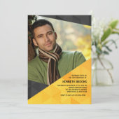 Einladung von Polygon Foto (Stehend Vorderseite)