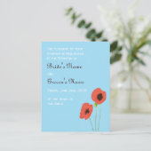 Einladung von Poppy (Stehend Vorderseite)