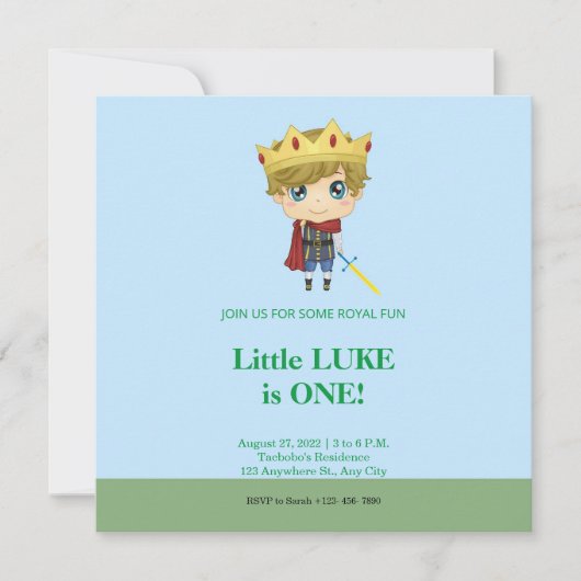 Einladung von Prince Birthday (Vorderseite)