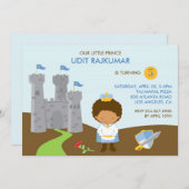 Einladung von Prince Birthday Party (Vorne/Hinten)