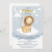 Einladung von Prince Lion Baby Shower (Vorne/Hinten)
