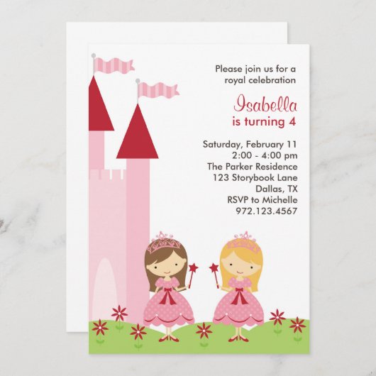 Einladung von Princess (Vorne/Hinten)