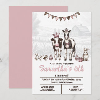 Einladung von Princess Animals zum Geburtstag