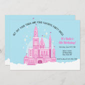 Einladung von Princess Ball zum Geburtstag (Vorne/Hinten)