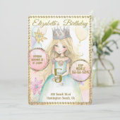 Einladung von Princess Fairy Birthday (Stehend Vorderseite)