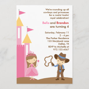 Einladung von Princess und Cowboy