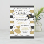 Einladung von Princess und Pirate zum Geburtstag (Stehend Vorderseite)