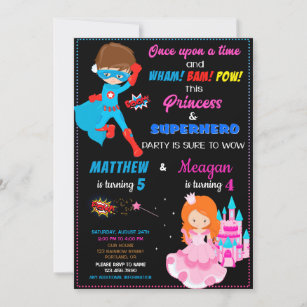 Einladung von Princess zum Geburtstag von Superhel