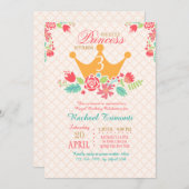 Einladung von Prinzessin Birthday (Vorne/Hinten)