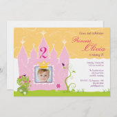 Einladung von Prinzessin Birthday (Vorne/Hinten)