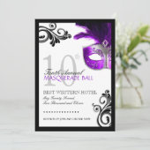Einladung von Prom Masquerade (Stehend Vorderseite)