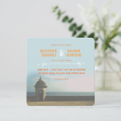 Einladung von Puerto Rican Sunset (Stehend Vorderseite)