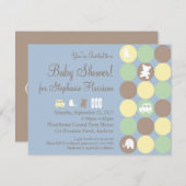 Einladung von Pulverschränken Kinderdusche (Vorne/Hinten)