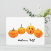 Einladung von Pumkin Fotografy Halloween-Party (Stehend Vorderseite)