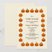 Einladung von Pumpkin Faces (Vorne/Hinten)