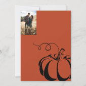 Einladung von Pumpkin Spice Hochzeit (Rückseite)