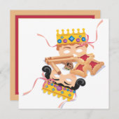 Einladung von Purim Mask und Cookies (Vorne/Hinten)