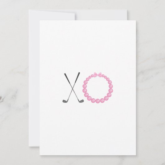 Einladung von Putters oder Perlen (Rückseite)