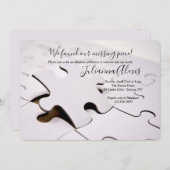 Einladung von Puzzleteilen (Vorne/Hinten)