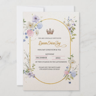 Einladung von Queen Holiday Luncheon